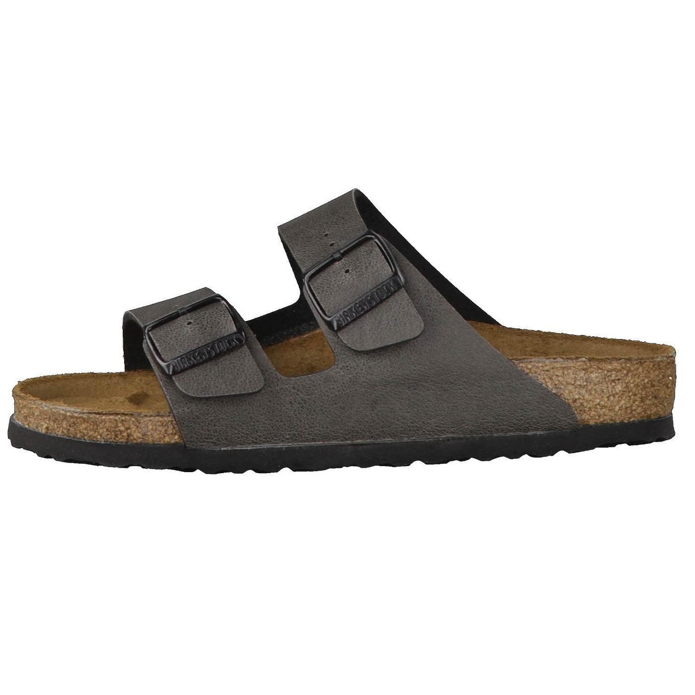 Birkenstock Unisex Arizona Birkoflor - Standard Fitting Classic Buckled Two Strap - Flip Flop Sandal BIRK EU39-UK5.5-US8-8.5 Anthracite