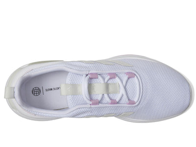 adidas Kids' Racer TR23 Lace-Up Sneaker 13 Little Kid White/White/Bliss Lilac