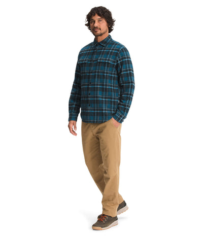 The North Face Men's Arroyo Flannel Shirt, Monterey Blue Small Half Dome Plaid, L