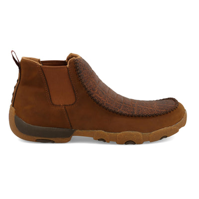 Twisted X Men's 4" Chelsea Driving Moc, Moc Toe with CellSole, Tan & Spice, 8 M