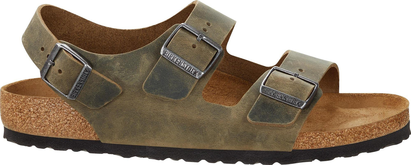 BIRKENSTOCK Men's Milano Sandals, brown, 12 US