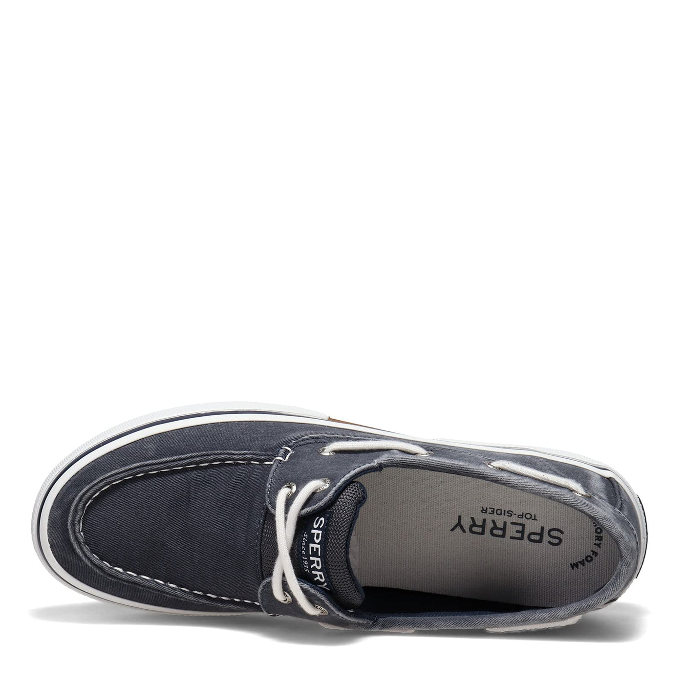 Sperry Men's Halyard Sneaker 11 Wide Navy Twill