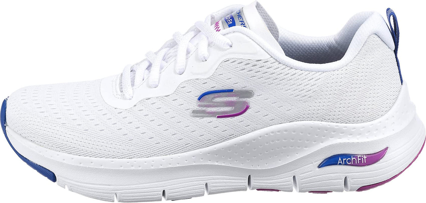 Skechers Sport Arch Fit-Infinity Cool Sneaker Women's Sneaker 8 B(M) US White-Multi