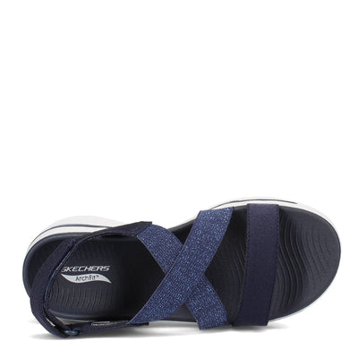 Skechers Go Walk Arch Fit Cross Band Quarter Strap Navy 11 B (M)