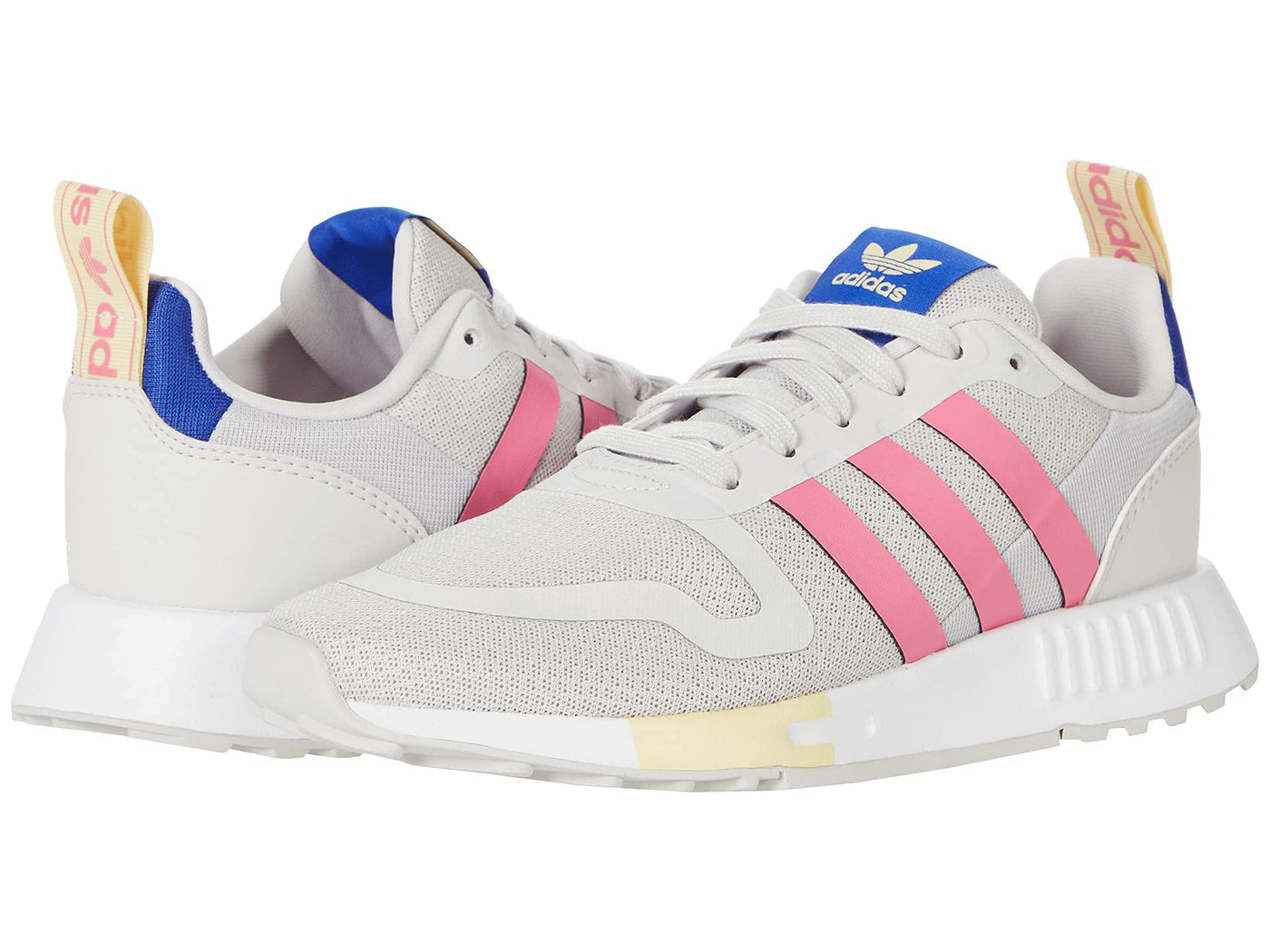 adidas Originals Multi X (Big Kid) Grey One/Rose Tone/Easy Yellow 6 Big Kid M