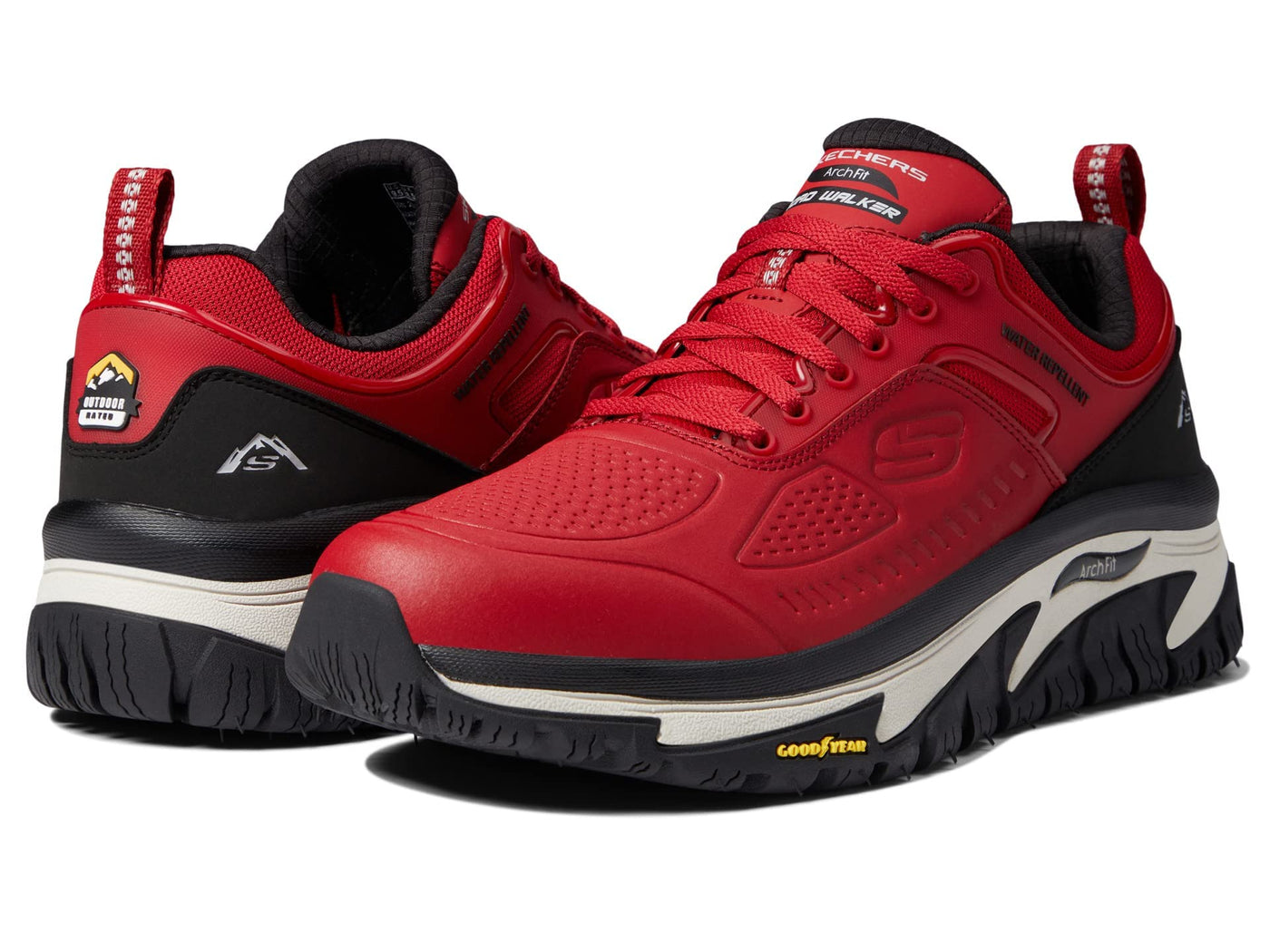 Skechers Arch Fit Road Walker Red/Black 11.5 D (M)