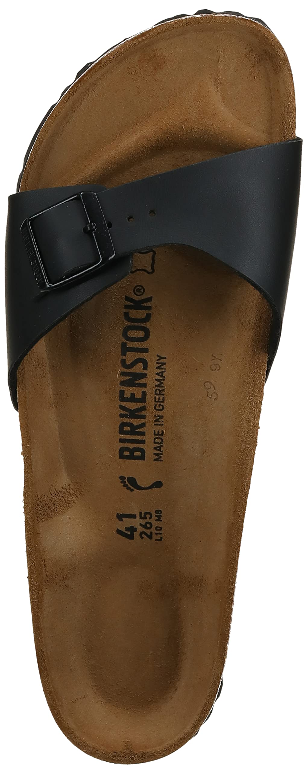 Birkenstock Men´s Madrid Black Synthetic Sandals 42 EU (M9/L11 US) N 040793