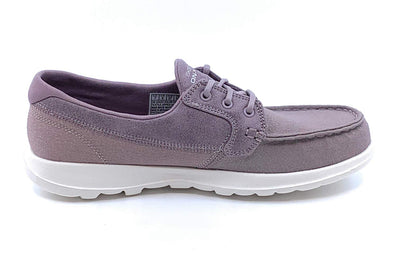 Skechers Women's Go Walk Lite - Strand 16420 Boat Shoes (6 M US, Light Mauve)