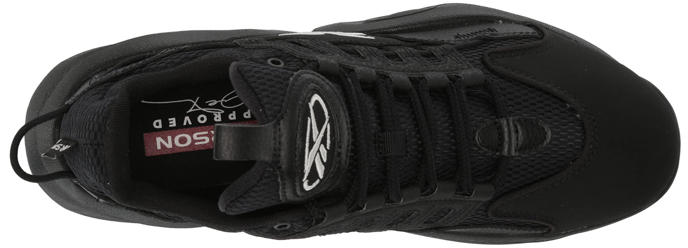 Reebok Unisex-Adult Solution Mid Basketball Shoe 12 Women/10.5 Men Black/Silver Metallic