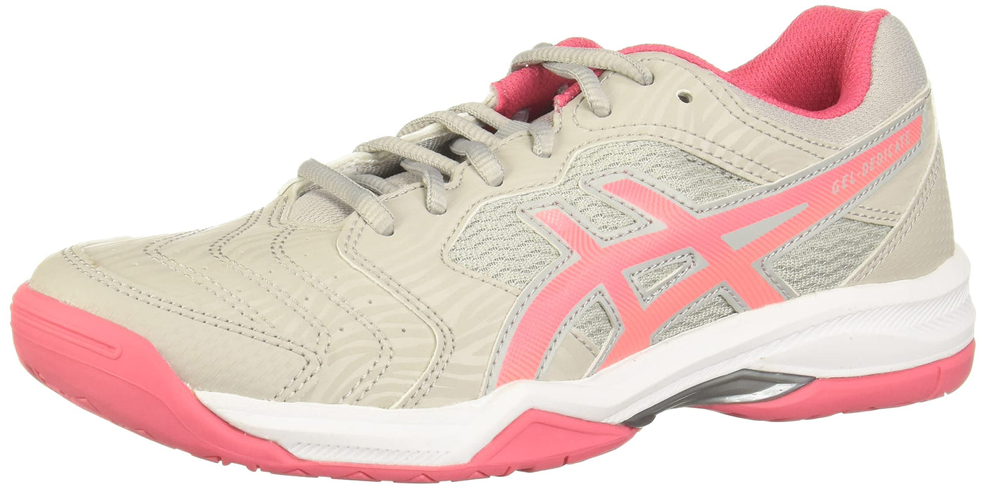 ASICS Women's Gel-Dedicate 6 Tennis Shoes 12 Oyster Grey/Pink Cameo