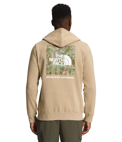 THE NORTH FACE Men's Box NSE Pullover Hoodie (Standard and Big Size) Large Khaki Stone/Military Olive Stippled Camo Print