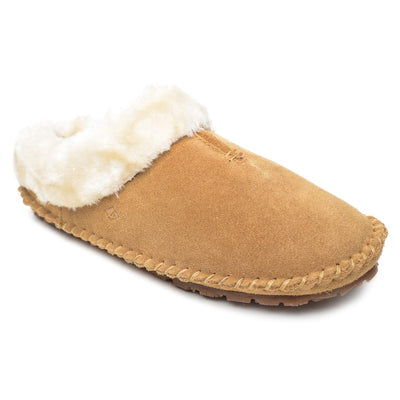 Sperry Women's Fur Trim Clog Slipper, 11, M, Cinnamon