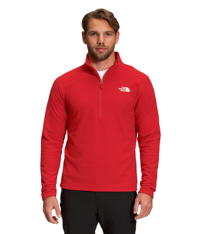 THE NORTH FACE Textured Cap Rock 1/4-Zip Fleece Jacket - Men's TNF Red, S