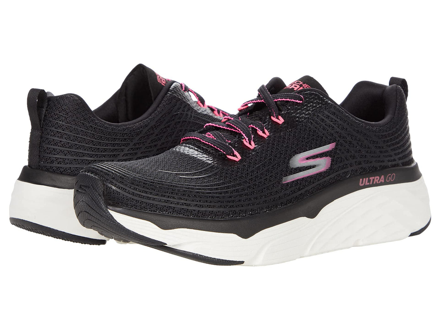 Skechers Max Cushion - 17693 Black/Pink 10 B (M)