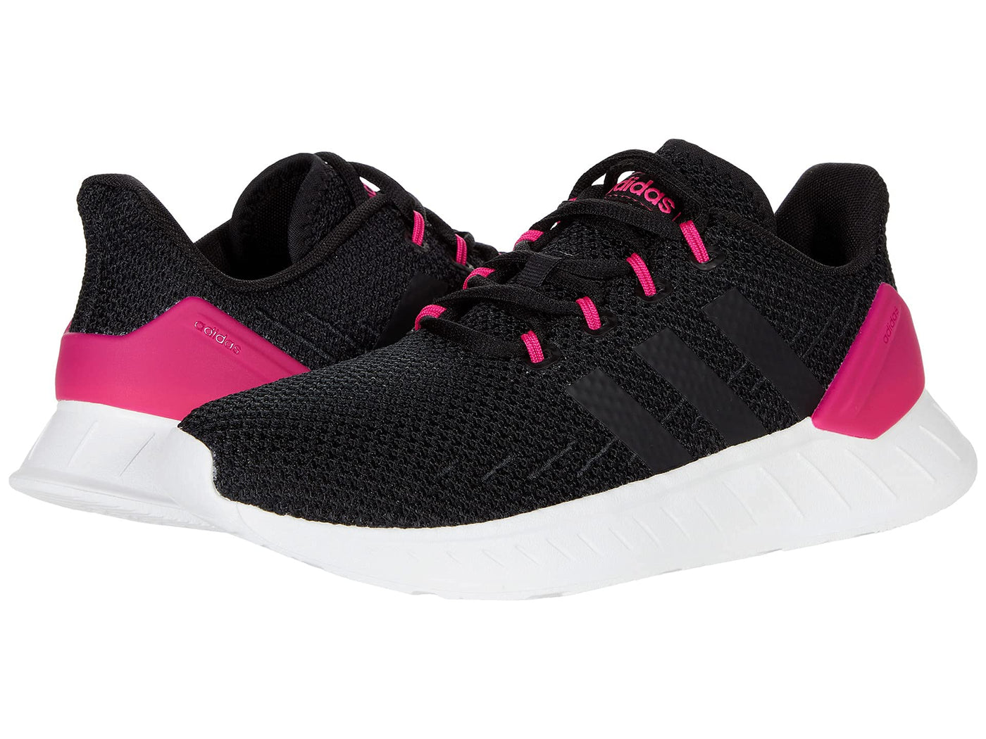 adidas Questar Flow NXT (Little Kid/Big Kid) Black/Black/Team Real Magenta 1.5 Little Kid M