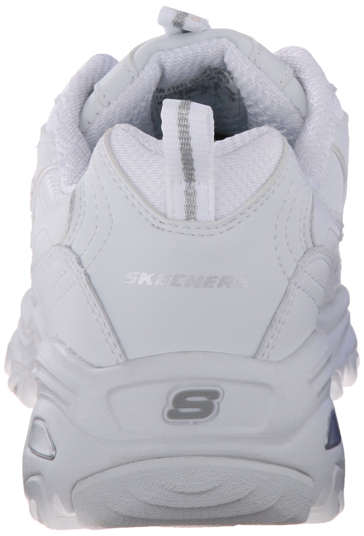 Skechers womens D'lites Fresh Start Wide Fashion Sneaker, White, 7.5 Wide US