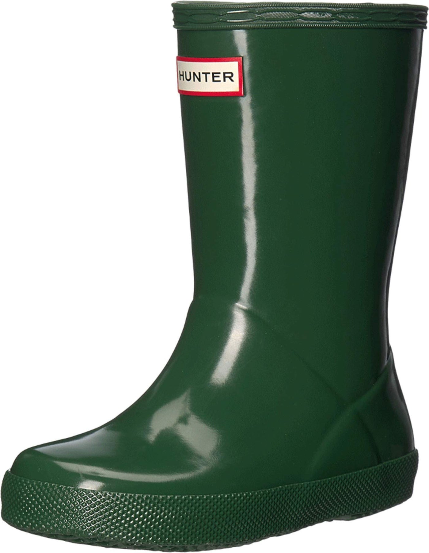 Hunter Kids First Original Gloss Rain Boots (Toddler) Hunter Green 8 Toddler M