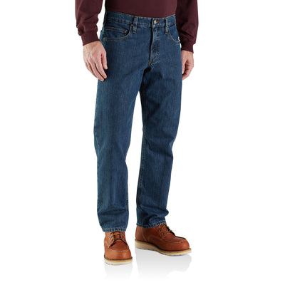 Carhartt Men's Relaxed Fit Flannel-Lined 5-Pocket Jean 40W x 34L Canal