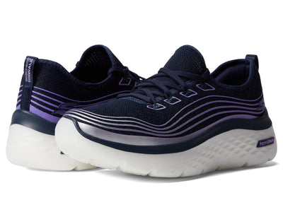 Skechers Go Walk Hyper Burst - Valar Navy/Lavender 8 B (M)