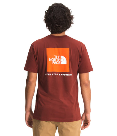 THE NORTH FACE Men's Short Sleeve Box NSE Tee, Brick House Red, X-Small