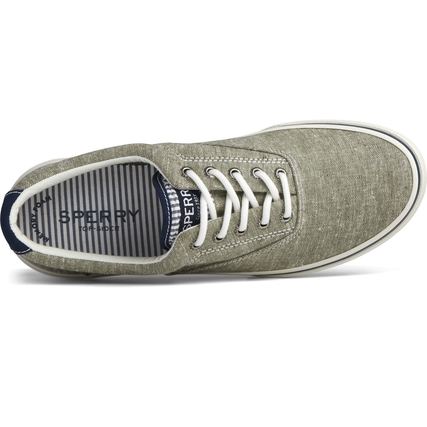 Sperry Men's, Halyard CVO Sneaker Chambray Olive 12 M