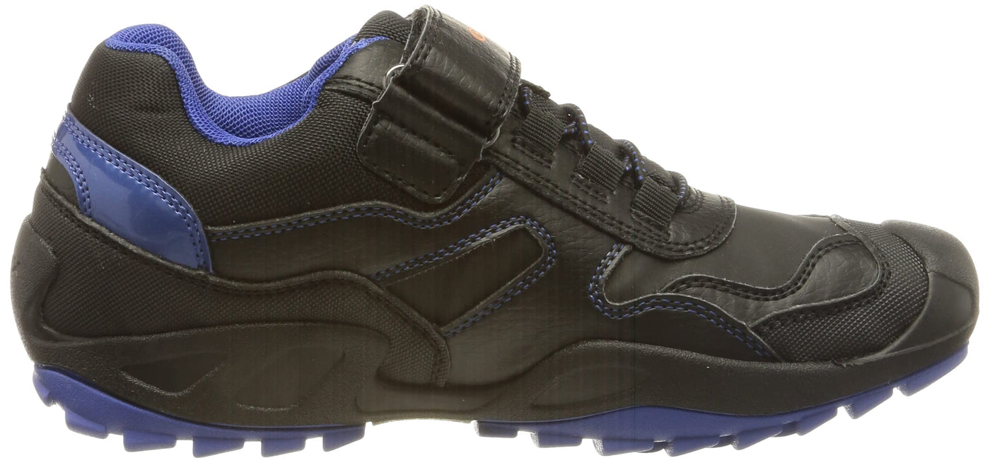 Geox Boy's Newsavage WPF5 (Toddler/Little Kid/Big Kid) Black/Royal 25 (US 8.5 Toddler) M