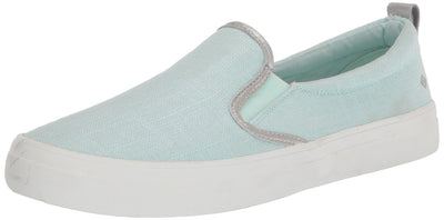 Sperry Women's Crest Twin Gore Sneaker, Blue Glass Linen, 9