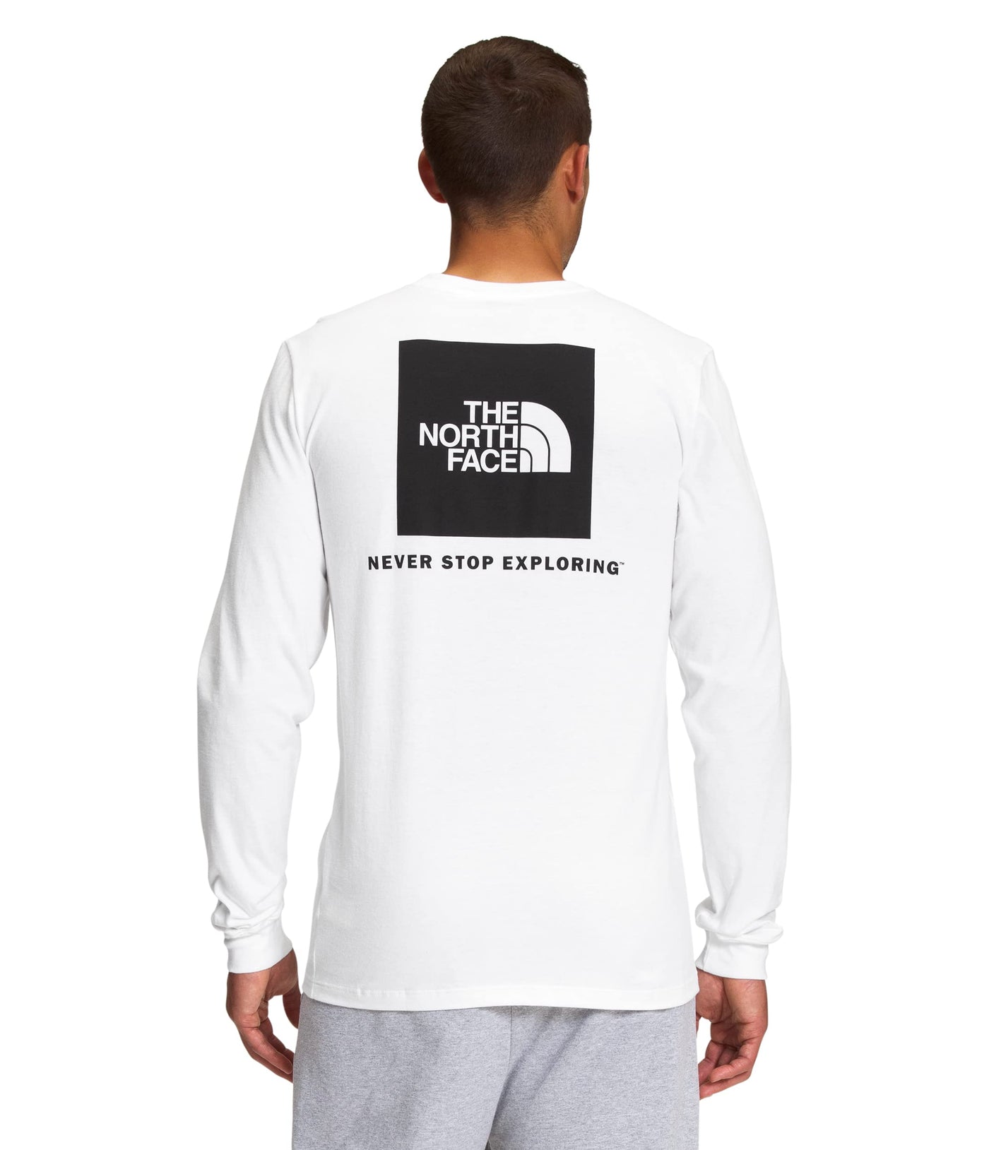 THE NORTH FACE Box NSE Long Sleeve Tee TNF White/TNF Black LG