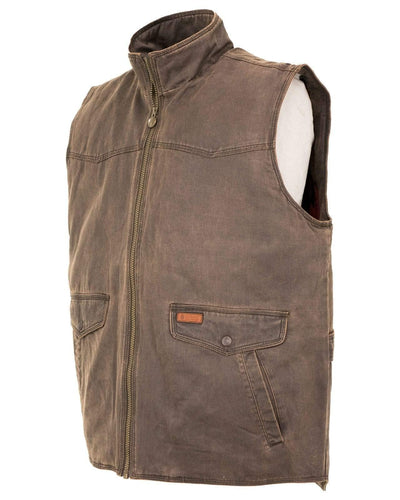 Outback Trading Men's Landsman Insulated Warming Casual Water-Resistant Canyonland Outerwear Western Vest Medium Brown