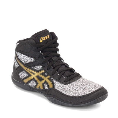 ASICS Kid's Matflex 6 Grade School Wrestling Shoes 11 Big Kid White/Rich Gold