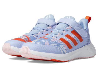 adidas Unisex-Child Fortarun 2.0 Cloudfoam Sport Running Lace Top Strap Shoes 5.5 Big Kid Blue Dawn/Semi Impact Orange/White (Elastic) (Moana)