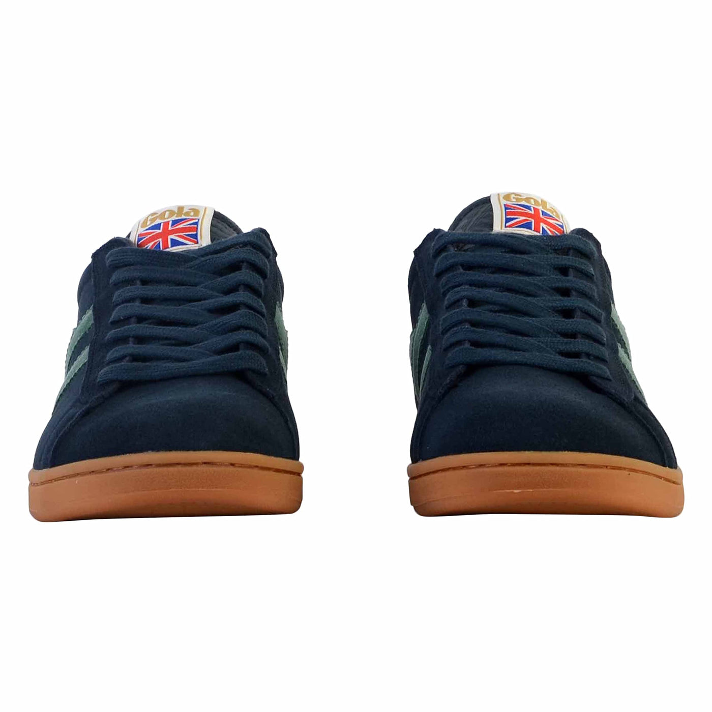 Gola Men's Equipe Suede Sneaker, Navy/Sage/Gum, 13