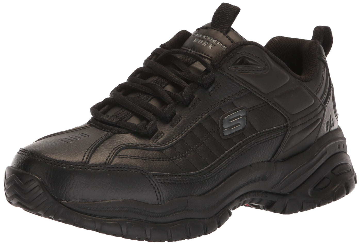 Skechers Men's Soft Stride - Galley Black Smooth Lthr/Midsole 10.5 EW