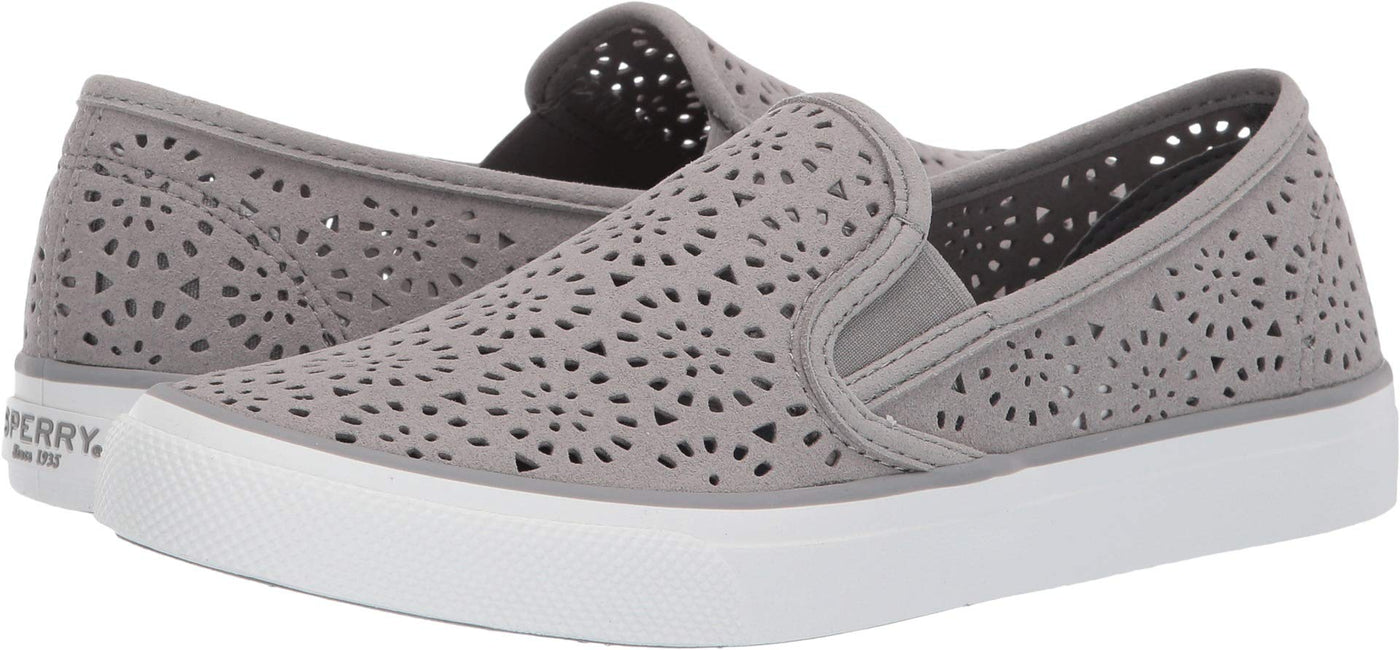 Sperry Women's Seaside Perf Grey 10 M