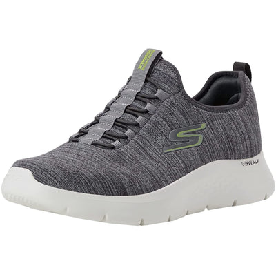 Skechers Men's Go Walk Flex - Ultra Slip-On Casual Walking Sneaker 8.5 Gray/Lime