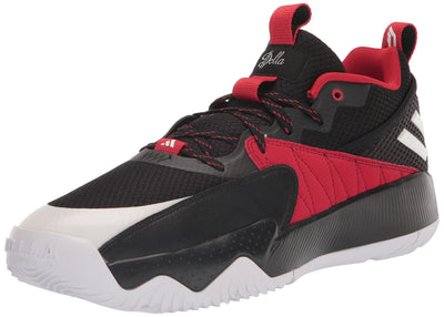 adidas Unisex Dame Certified Basketball Shoe, Better Scarlet/White/Black, 8.5 US Men