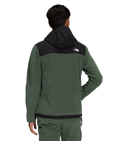 THE NORTH FACE Men's Alpine Polartec 200 Full Zip Hooded Jacket, Thyme/TNF Black, Large