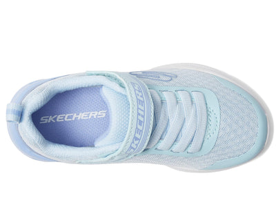 Skechers Unisex-Child Microspec Max-Epic Brights Sneaker 3.5 Big Kid Light/Blue