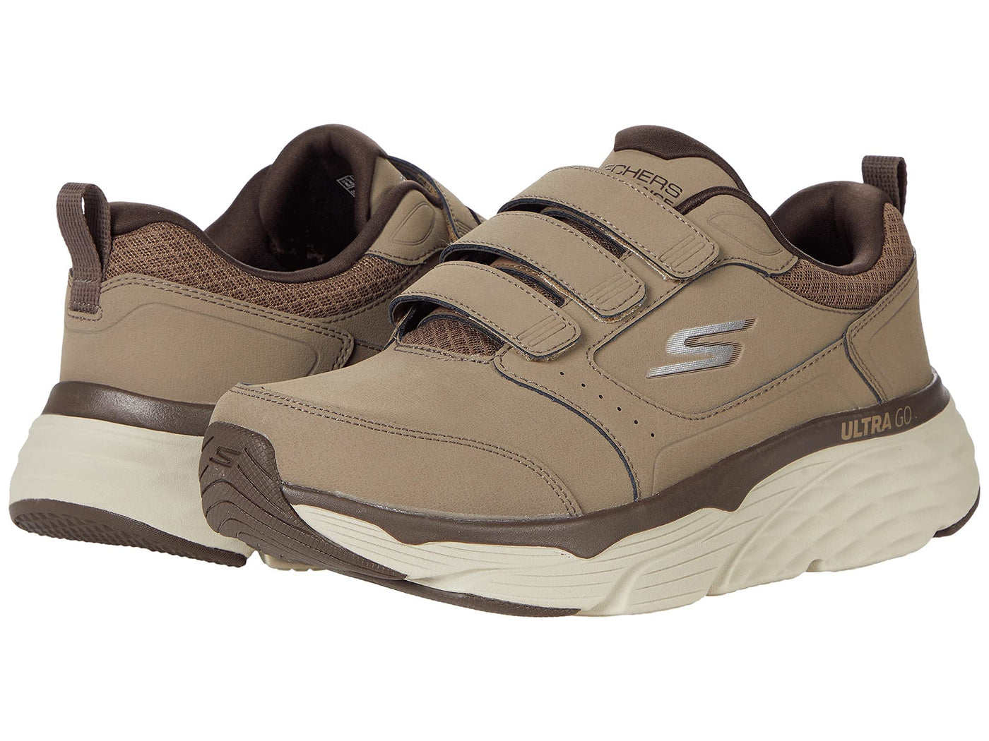 Skechers Max Cushioning Elite - 220058 Taupe/Brown 11 EE - Wide