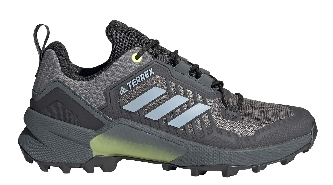 adidas Women's Terrex Swift R3 Hiking Shoe, Grey Three/Halo Blue/Hi-Res Yellow - 7