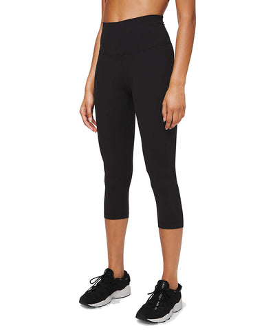 Lululemon Align Stretchy Crop Yoga Pants - Womenâ€s Workout Leggings, High-Waisted Design, Breathable, Sculpted Fit, 21 Inch Inseam, Black, 6