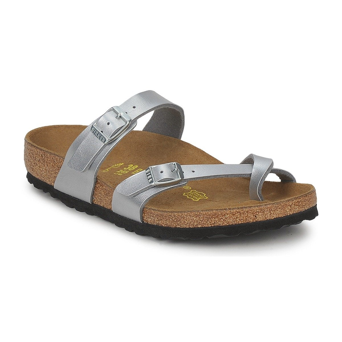 Birkenstock Women's Flip Flop Sandals, Silver Silber, 7.5 UK