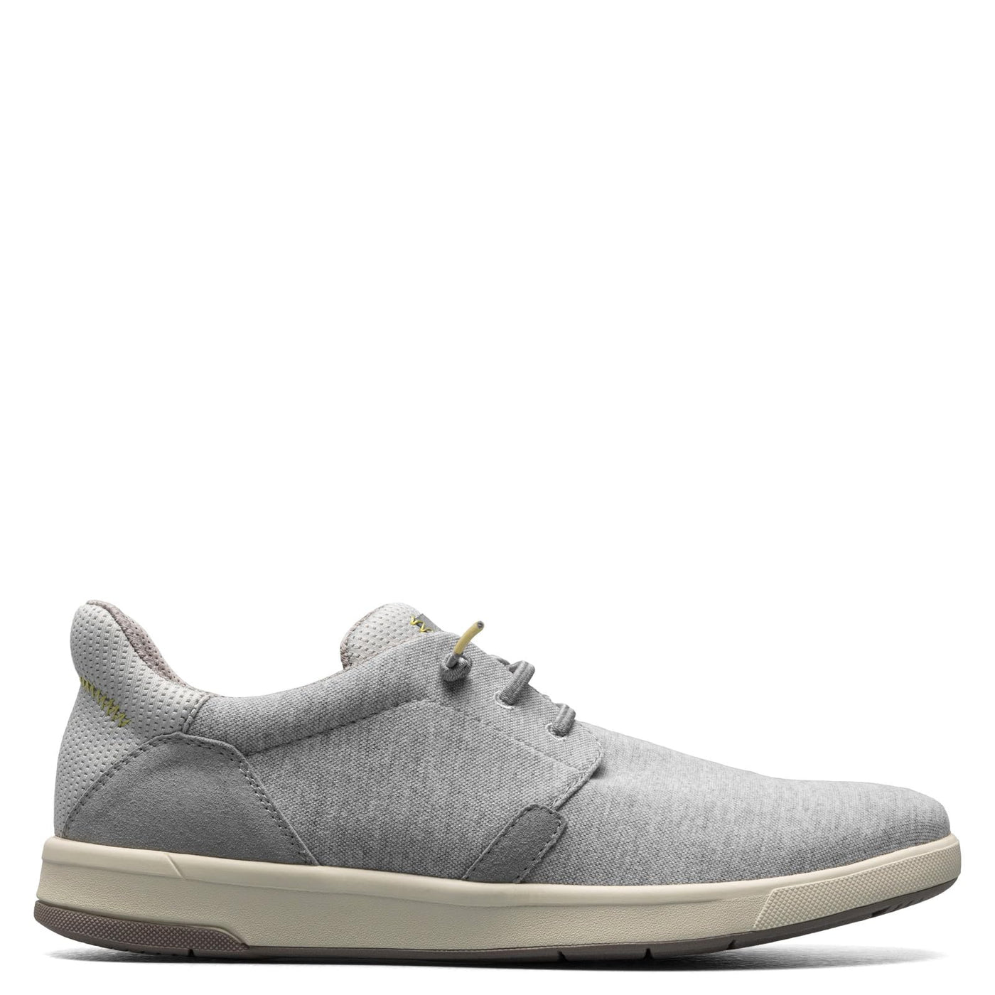 Florsheim Men's, Crossover Lace Slip-On Sneaker 11.5 Light Gray Canvas