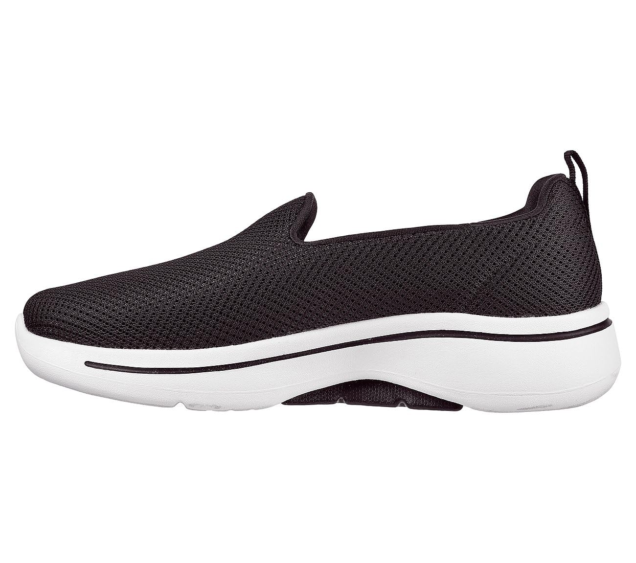 Skechers Women's Go Walk Arch Fit Grateful 8.5 Wide Black/White