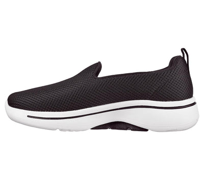 Skechers Women's Go Walk Arch Fit Grateful 5.5 Wide Black/White