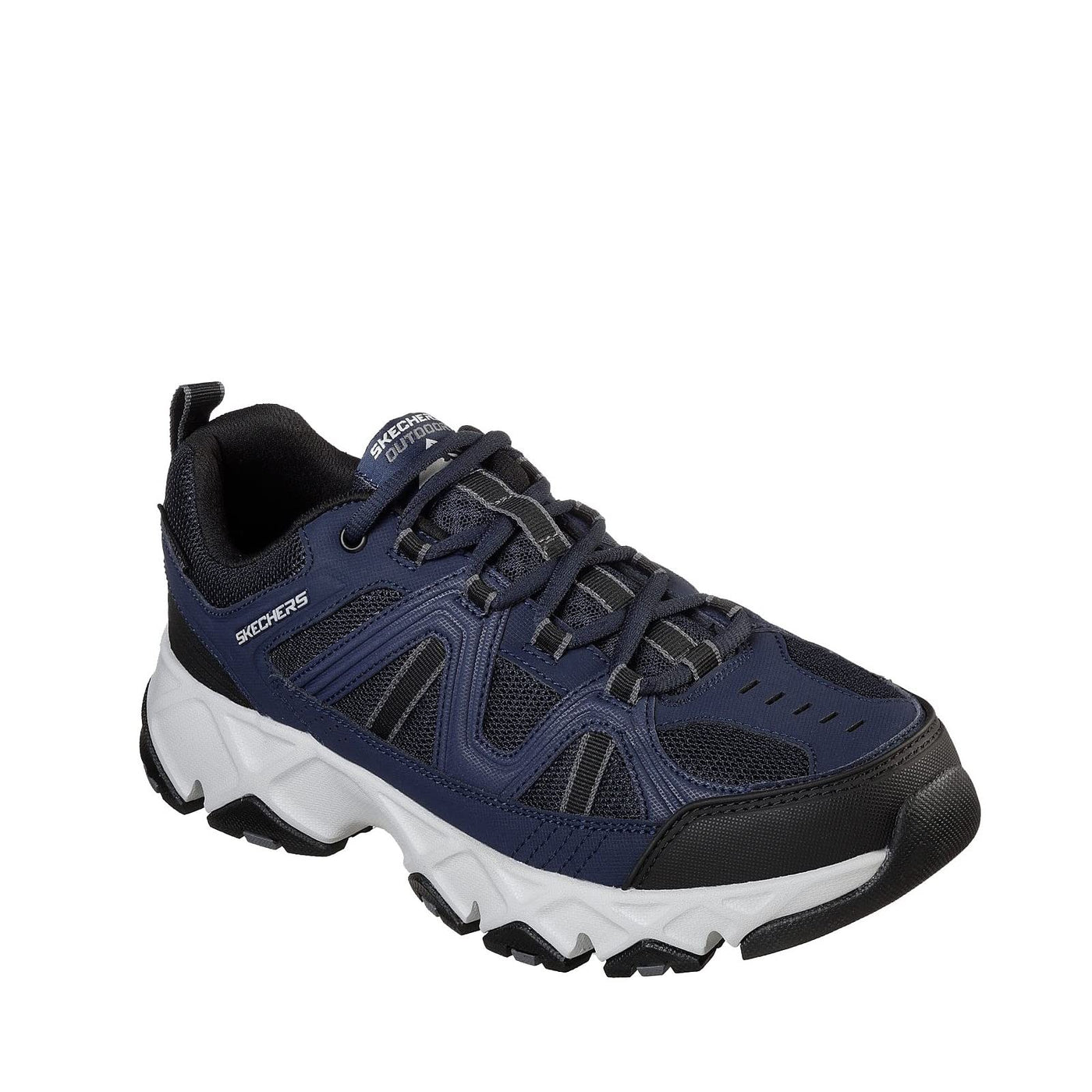 Skechers Men's, Relaxed Fit: Crossbar Sneaker - Wide Width Navy/Black 10 W