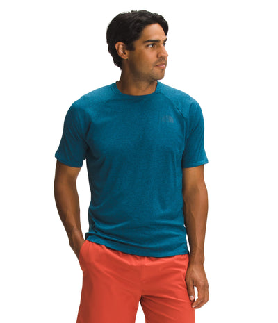 The North Face EA Big Pine Short Sleeve Crew - Men's Banff Blue Heather Large