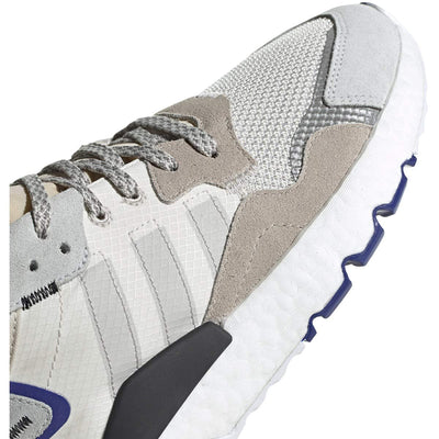 adidas Mens Nite Essentials Jogger Shoes (9, Raw White/Grey One/Active Blue)