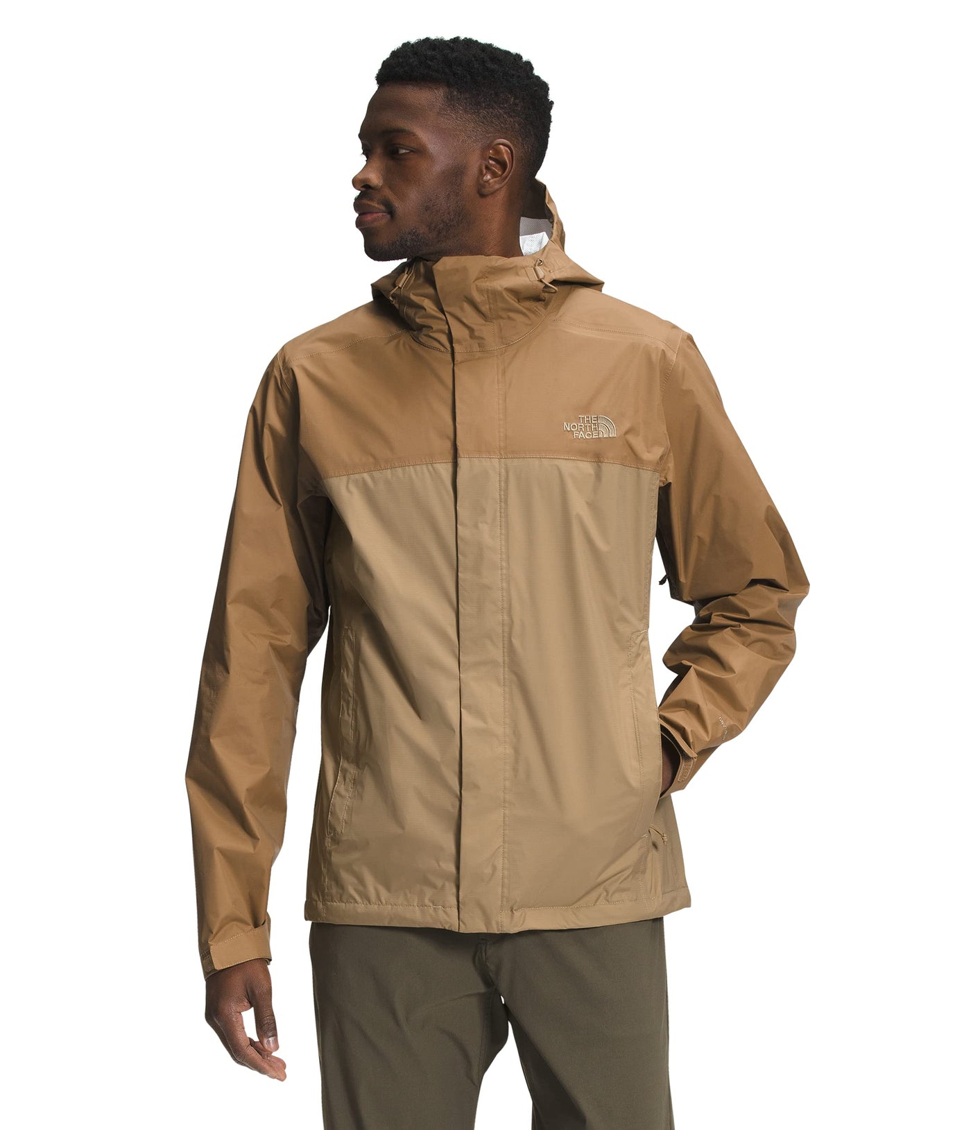 THE NORTH FACE Venture 2 Hooded Jacket - Men's Kelp Tan/Utility Brown, S