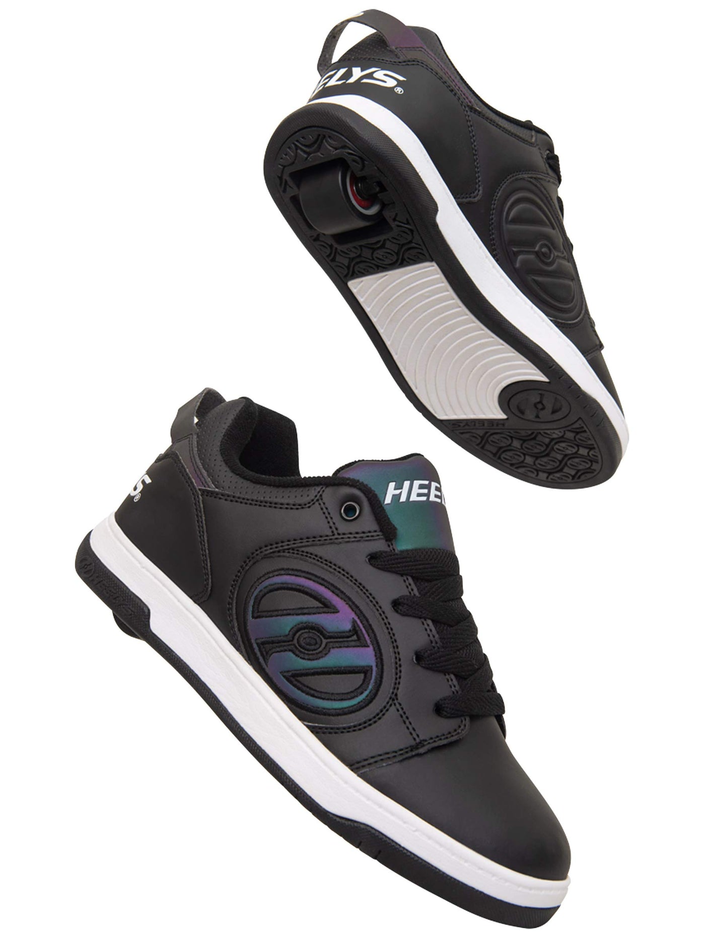 HEELYS Voyager Black Reflective/Black Men's 9 M